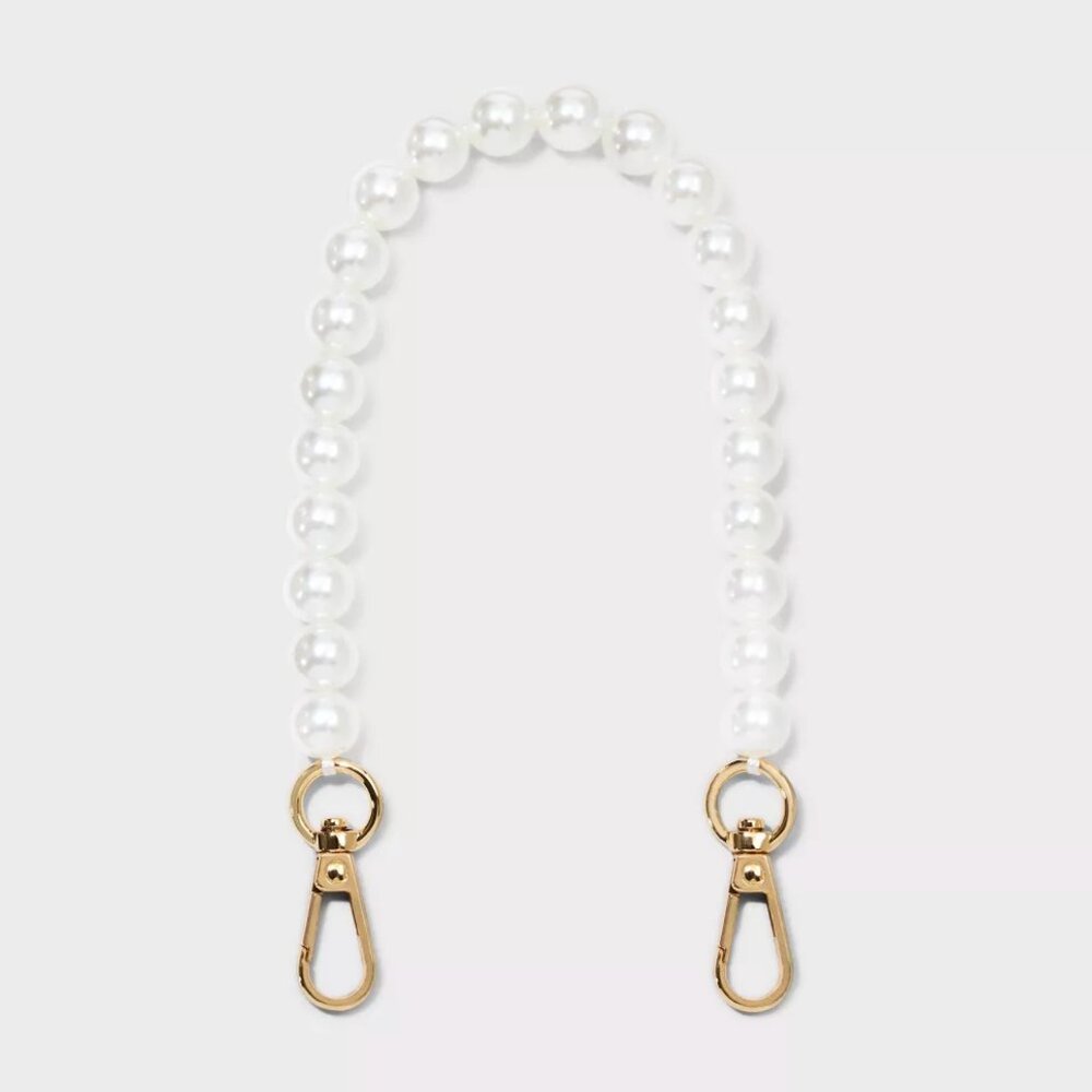 Handheld Mini Handbag Strap - A New Day™ White